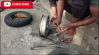 New apollo tubeless tyre fitting. tubeless Waal Kaise fitting.tubeless tyre kaise fitting kare