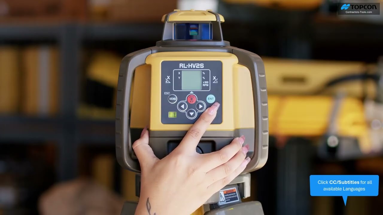 Video: Topcon RL-HV1S & RL-HV2S - How to Power On and Self-Level