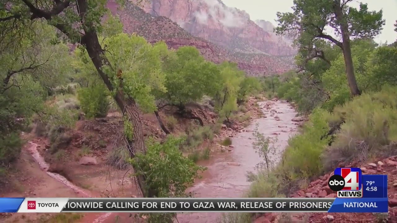 Virgin River Narrows and slot canyons in Zion National Park closed due to risk of flash floods