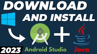 how to download and install android studio on windows 10/11 with java jdk setup 2024