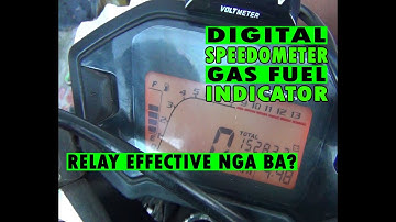 Digital Speedo with Fuel/Gas Indicator Using Relay on Our Athlete/Fury 125