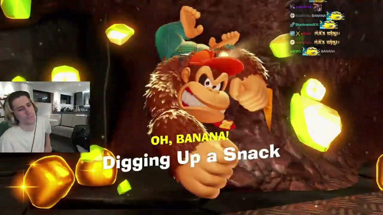 XQC PLAYS DONKEY KONG BANANZA