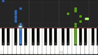Video thumbnail of "Whigfield - Saturday Night (Piano Solo) Synthesia"