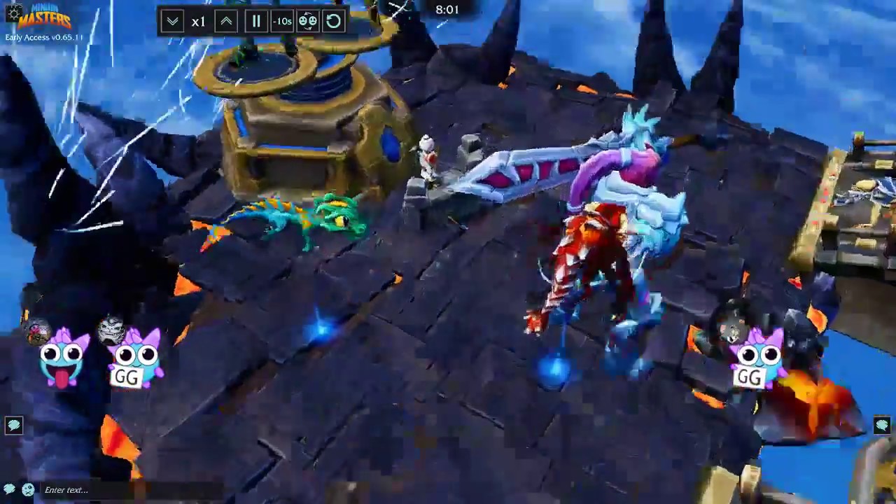 Minion Masters: 6x Wizard Puff beats Demon Warrior cycle deck