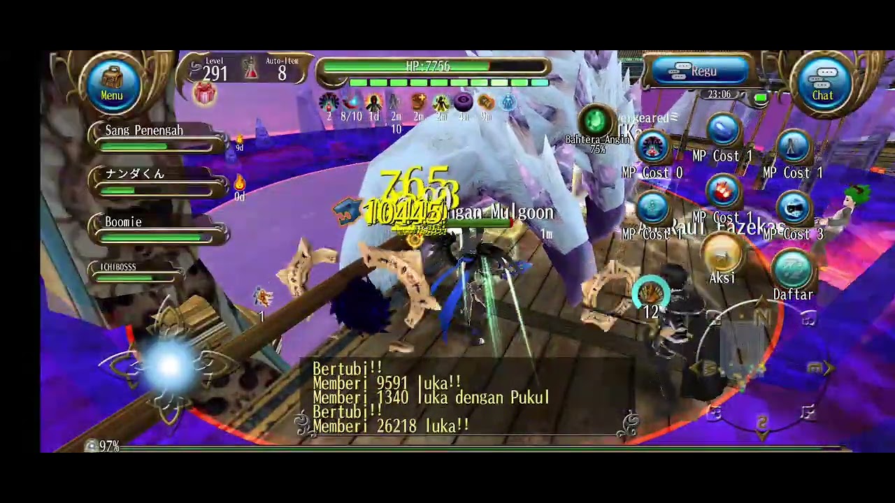 Toram online mulgoon full party+ally (Nightmare) difficult 