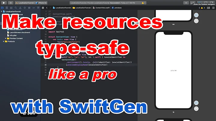 SwiftGen in Xcode 11 - How to install and access resources with auto-completion and type-safely