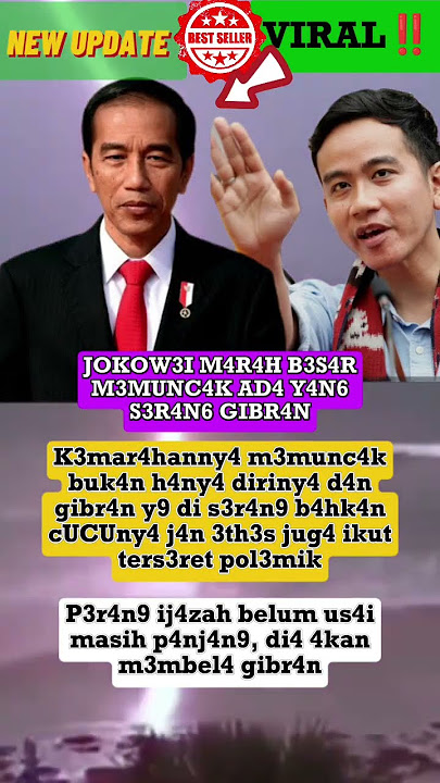Jokowi Marah Besar Ada Yang Serang Gibran