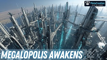 MEGALOPOLIS AWAKENS: Stunning AI Journey Through a Future City