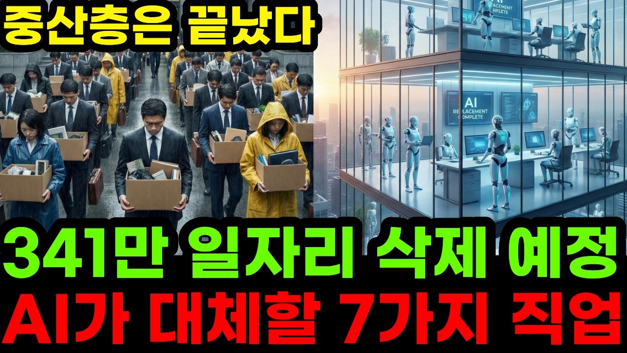 중산층 일자리부터 몰락 시작한다 AI의 시대 직업대체 어느누구도 안전하지 않은 소름돋는 상황