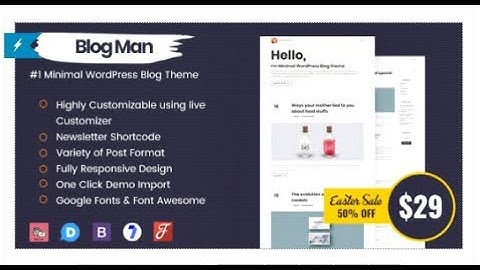 Blogman - Minimal WordPress Blog Theme | Themeforest Templates