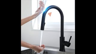 Keran Air Wastafel Sensor Sentuh Pull Out Sink Faucet 360 Derajat