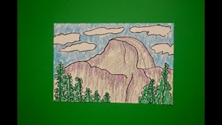 Let's Draw Yosemite Valley-Half Dome! screenshot 5