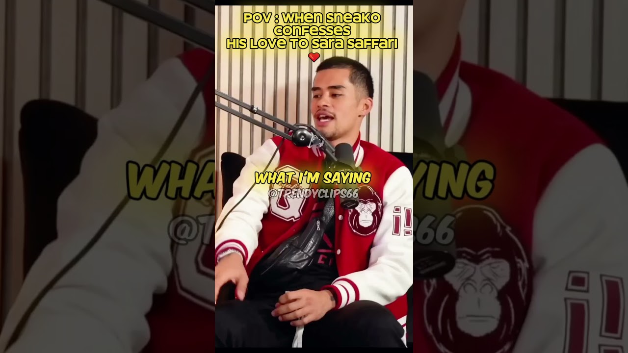 Sneako Confesses His Love To Sara Saffari ❤️ #shorts