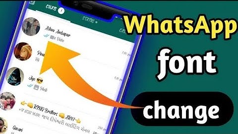 How to Change Whatsapp Home Screen Font !! [होम स्क्रीन] Whatsapp Home Screen Font Kaise Change Kare
