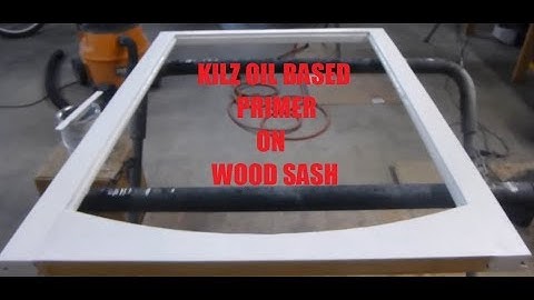 Primer Window Sash with Kilz oil based primer Part 2