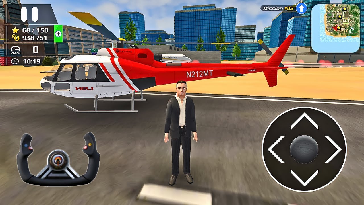 Helicopter Flight Pilot Simulator - Heli License Test Game #13 ...