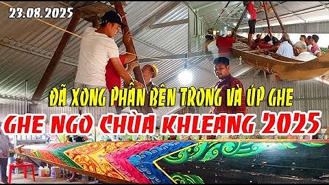 Ghe ngo ván ghép không cần câu chùa khleang .đã xong bên trong giờ úp ghe làm bẹn ngoài.23.08.2025