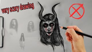 رسومات مرعبه جدا | رسم مرعب ومخيف +18  | رسم سهل خطوه بخطوه للمبتدئين| scary drawings