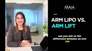 Arm Liposuction Vs  Arm Lift |  Dr. Munique Maia | Top Washington D.C. Plastic Surgeon