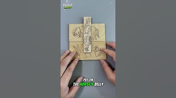 Can you make two knights sit in just 5 seconds #braintestsolution #puzzle #puzzlechallenge