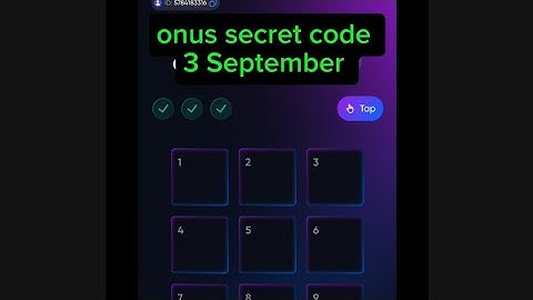 Onus tap tap tap secret code 3 September | onus daily secret code | How to claim onus airdrop update