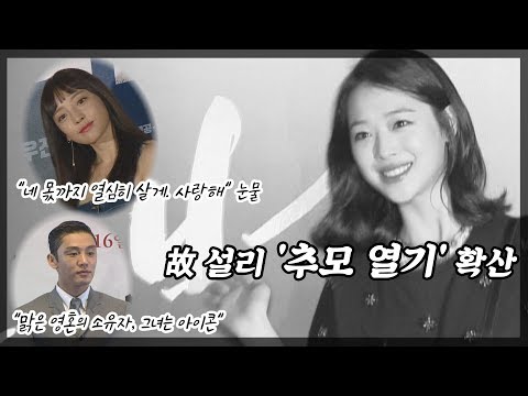 故 <strong>설리</strong> &amp;#39;추모 열기&amp;#39; 확산..구하라·유아인 &amp;#39;애도글&amp;#39;