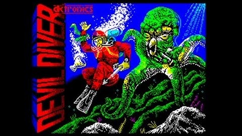 Devil Diver  (1984 / 2021 re-crack) Walkthrough, ZX Spectrum