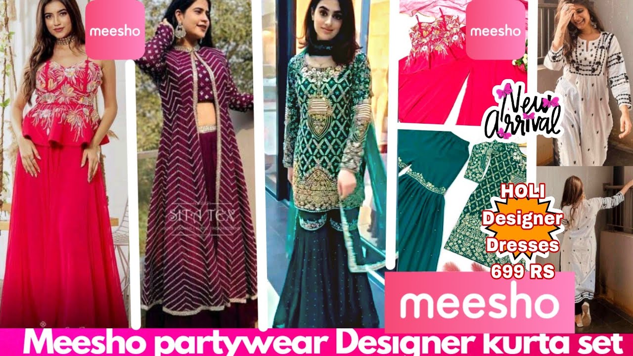 😍👗Meesho haulMeesho party wear kurta set/Designer sharara set