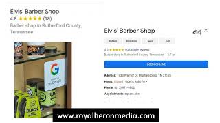 Celebrity 🔴Case Study # 2 |  Elvi's Barbershop  | Online Reputation Management Profile