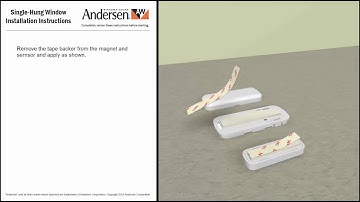 Wireless Open/Closed Sensor Installation Instructions - Single-Hung Windows | Andersen Windows