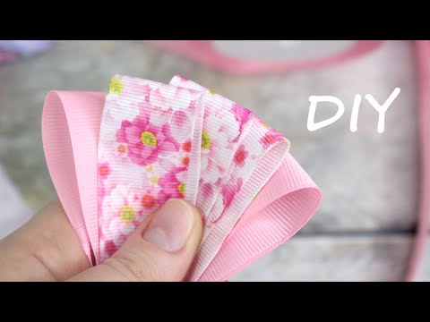Популярные банты из лент ОТЛИЧНЫЙ ВАРИАНТ на весну DIY BOWS