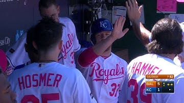 BAL@KC: Butera pokes an RBI single to right field