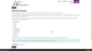 Artful Evaluation Admin Training Part 2 - Adding Schools