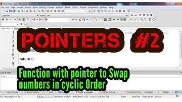Pointers 2 - Write Function with Pointers to Swap numbers in Cyclic Order !