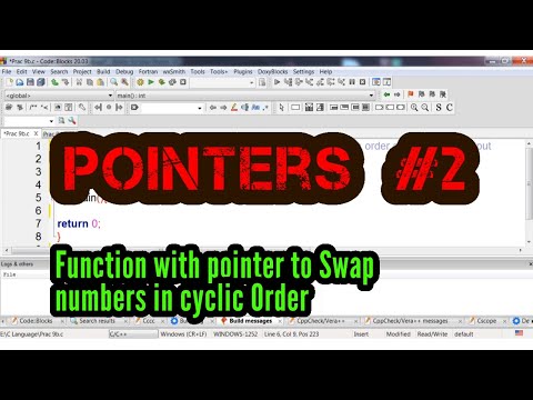 Pointers 2 - Write Function with Pointers to Swap numbers in Cyclic Order !