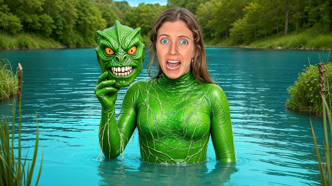 I Went Undercover As The Pond Monster!
