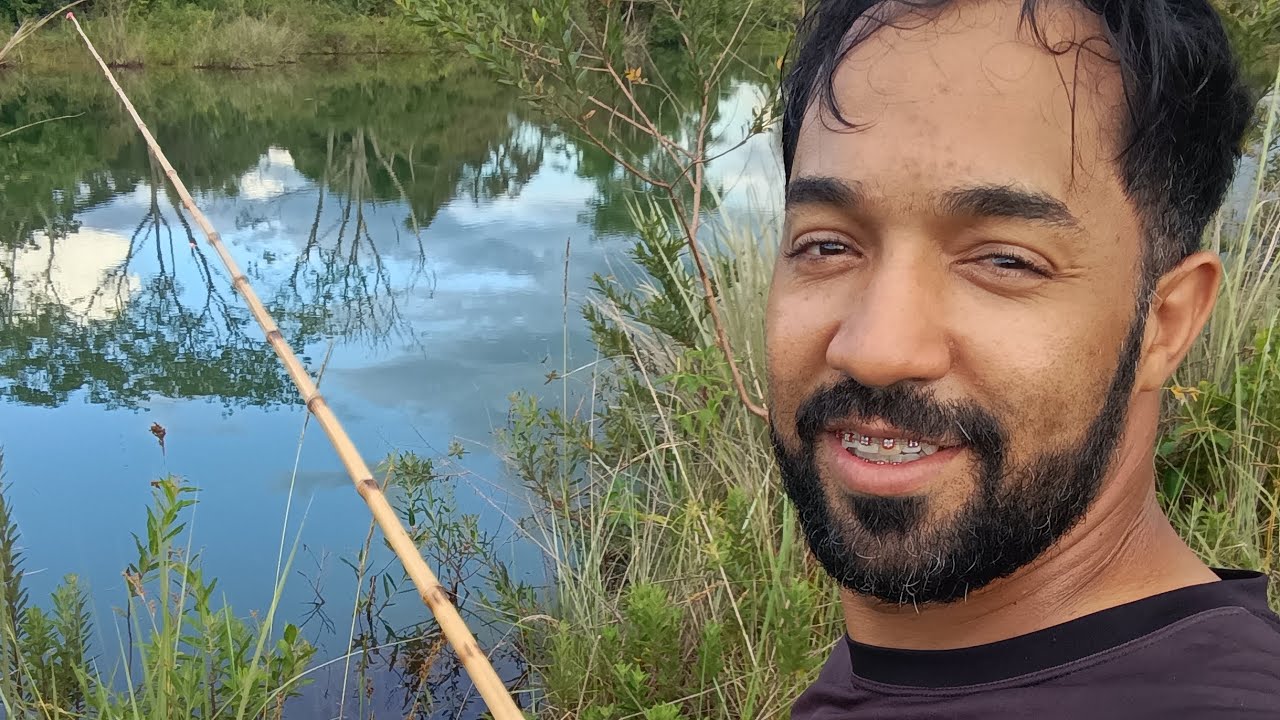 Pescaria simples em represa.