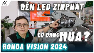 Honda Vision 110c 2024 lên đèn Zinphat | Giá xe Vision 2024 Tháng 5
