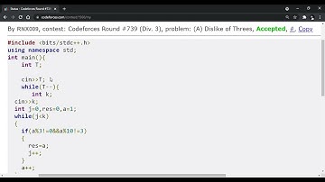 Dislike of Threes (solution) Codeforces Round #739(Div.3)