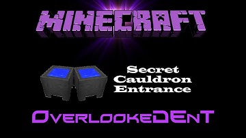 Secret Cauldron Entrance - Minecraft Xbox 360/PS3 - [Tutorial]