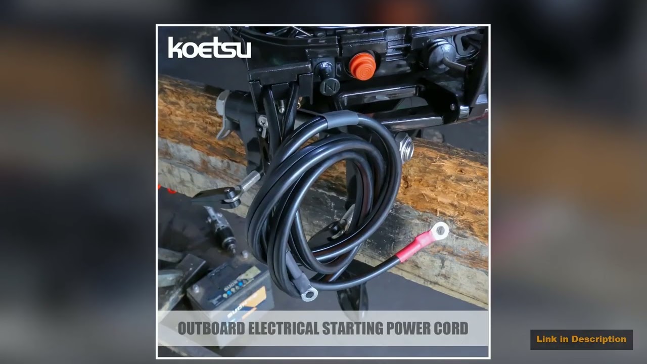 KOETSU outboard motor starting power cables in three different lengths suitable for Yamaha Tohatsu