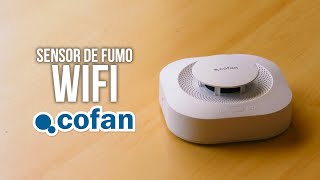 🔔ALERTA no seu telemóvel instantaneamente | Detetor de fumaça inteligente com aplicativo e alarme