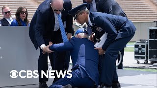 President Biden Falls On Stage At Air Force Academy Commencement