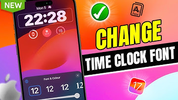 How To Change Time Clock Font on iPhone iOS 17 | Change Lock Screen Clock Font iOS 17