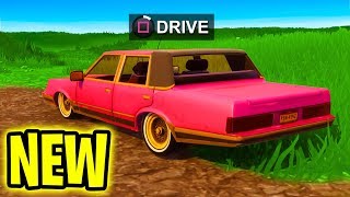 *new* drivable vehicles coming in fortnite!! ( shopping cart update
news )