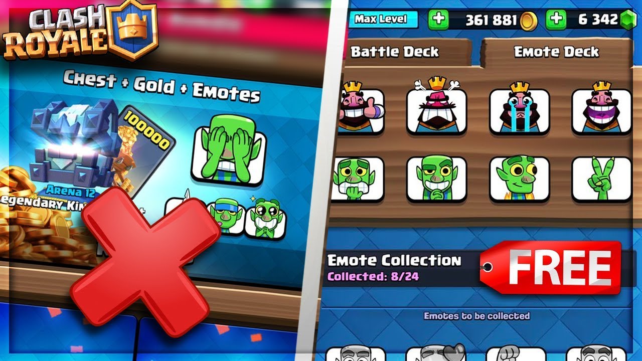 “WARNING!” DO NOT BUY THE NEW EMOTES in Clash Royale! (GET THEM FOR FREE) - 