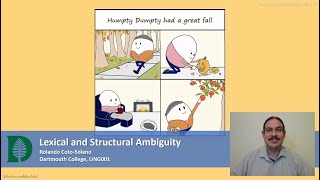 Lexical and Structural Ambiguity (IntroLing 2020F.W06.06)