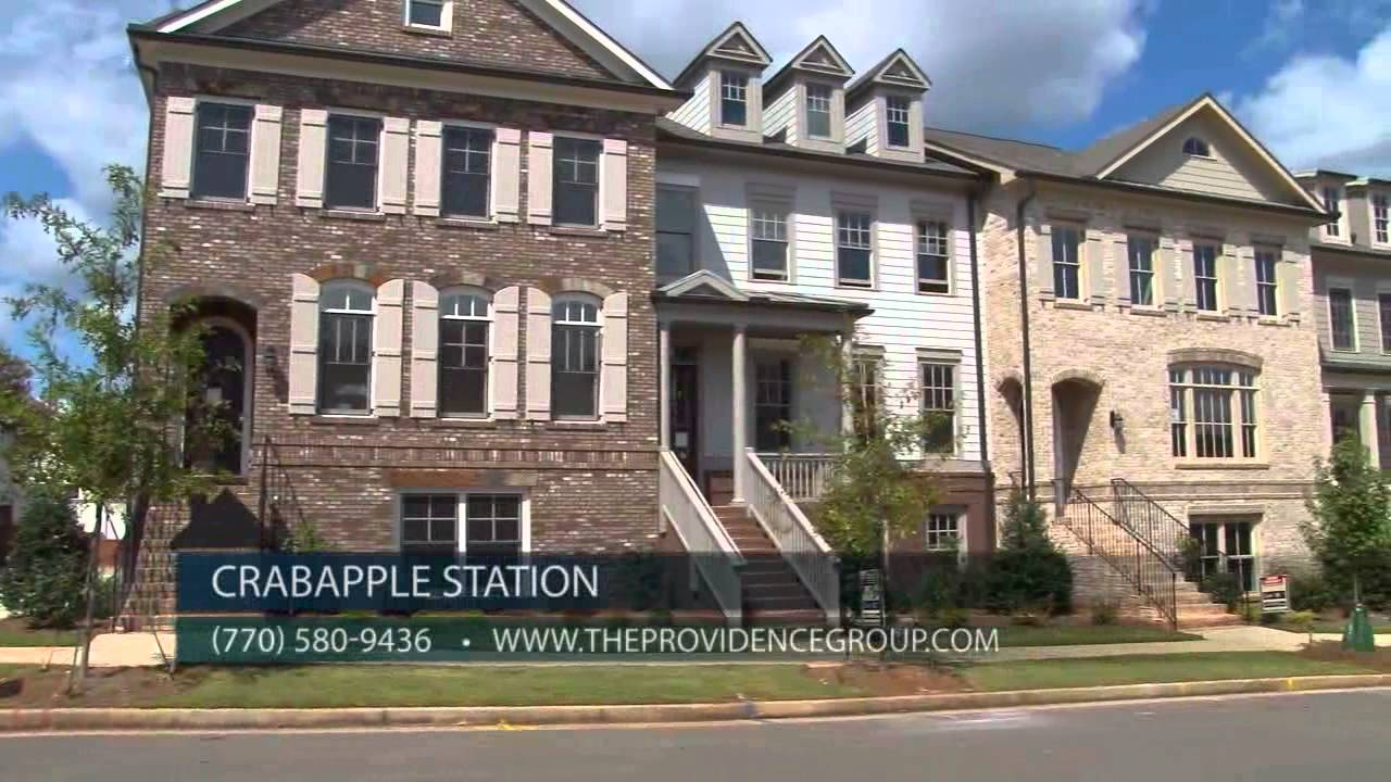 Final Townhomes at Crabapple Station in Milton YouTube