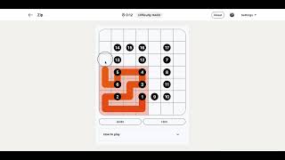 LinkedIn Zip Answer Today – Puzzle #354 | 06 March 2026 screenshot 3