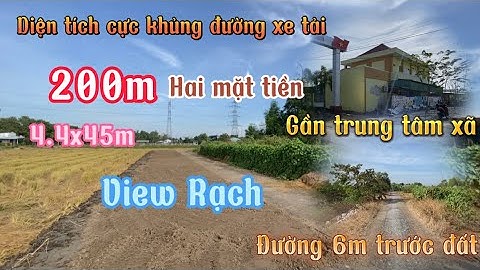 Đất Cần Giuộc Giá Rẻ | Diện tích cực khủng giá cực rẻ thích hợp làm nhà trọ nhà ở đường xe tải.